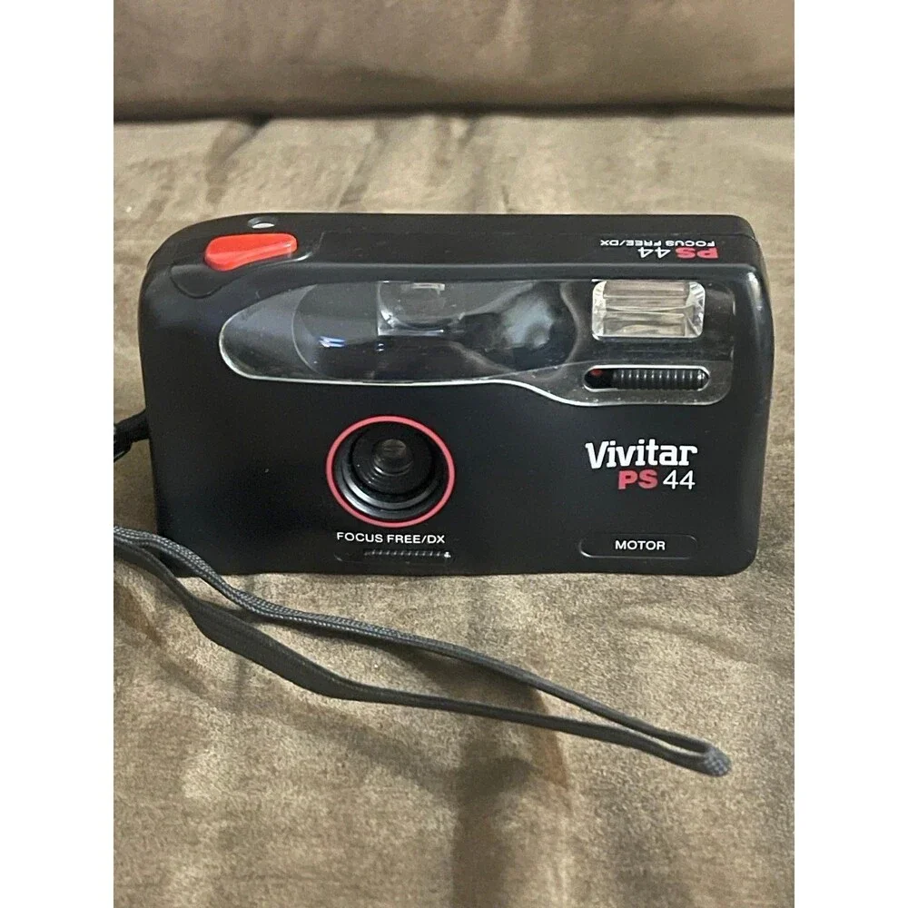Vivitar PS44 35mm Film Camera Flash Focus Free DX Pre-Owned Tested & Works